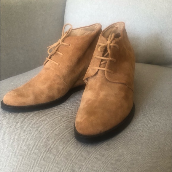 Cotelac Almond Toe Suede Booties - Picture 6 of 8